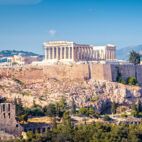 Panorama of Athens, Greece. Panoramic view of Acropolis in city center. | Von scaliger